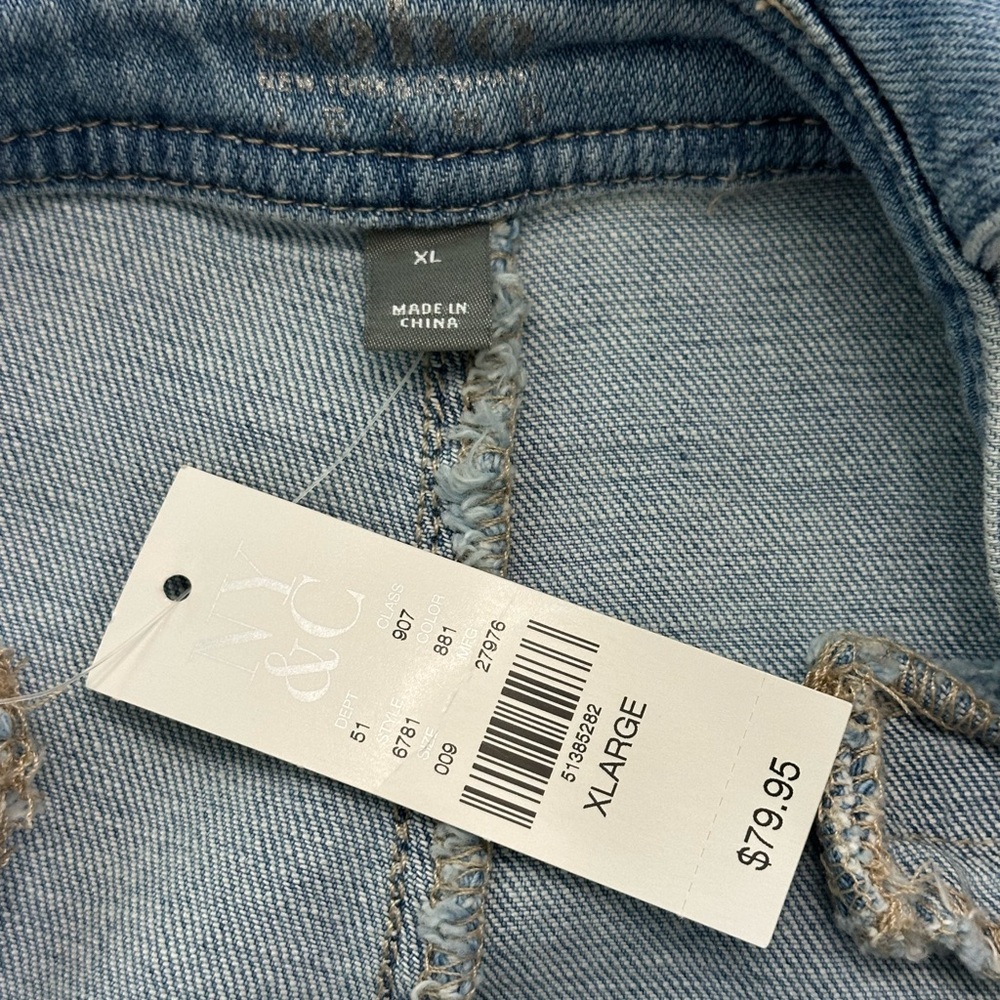 NY & Co Denim Wide Leg Overalls. NWT
SIZE: XL - Picture 5 of 13